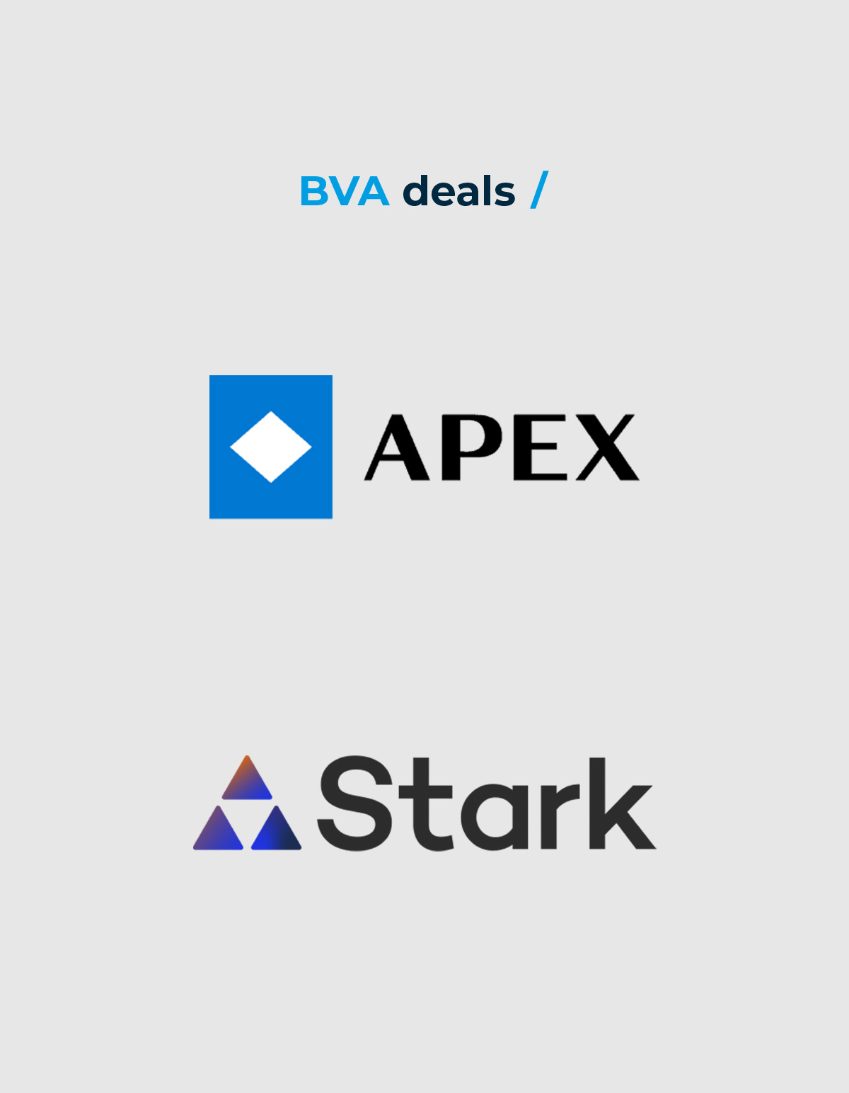 Apex Partners and Stark Investment Banking
